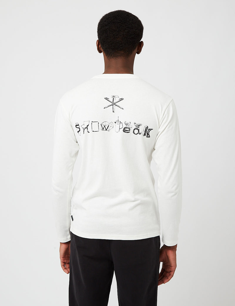 Snow Peak Camping Gear Long Sleeve T-Shirt - White
