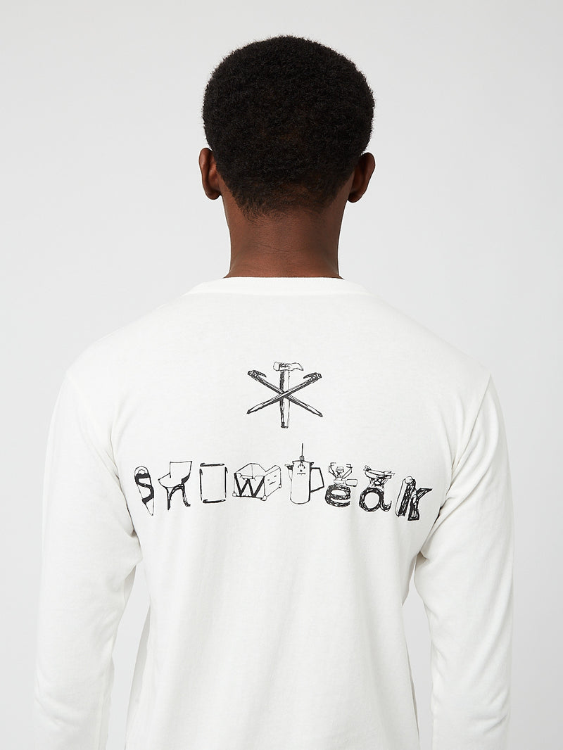 Snow Peak Camping Gear Long Sleeve T-Shirt - White