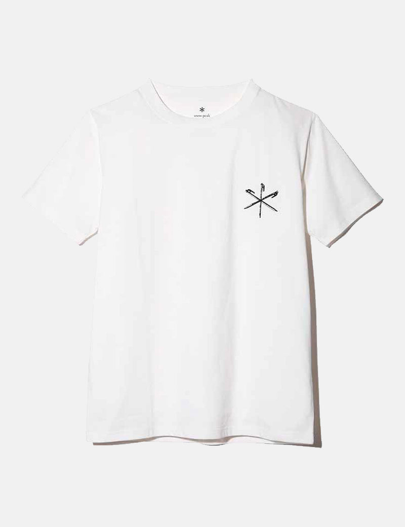 Snow Peak Peg & Hamer T-Shirt - Weiß