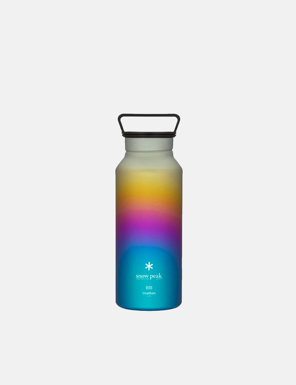Snow Peak Titanium Aurora Bottle 800 - Rainbow