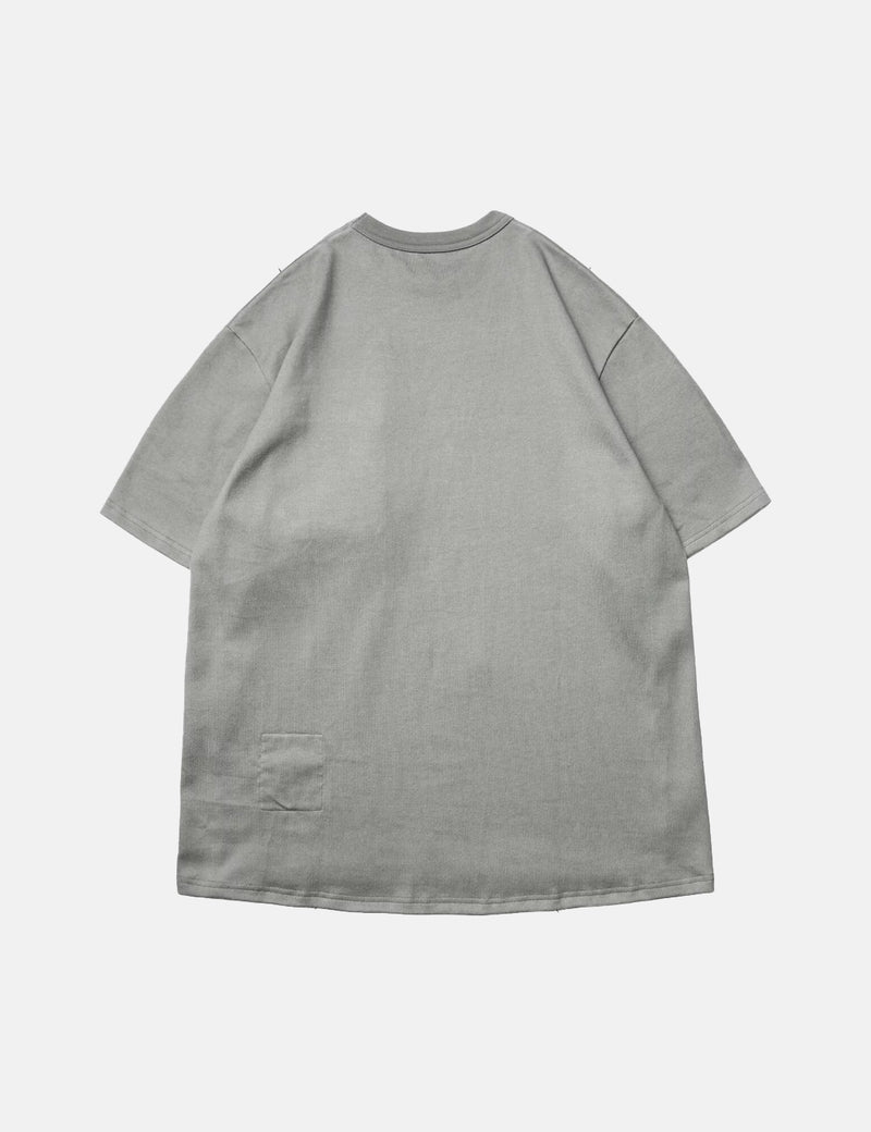 GOOPiMADE “TYPE-X” 3D Pocket T-Shirt - Light Grey