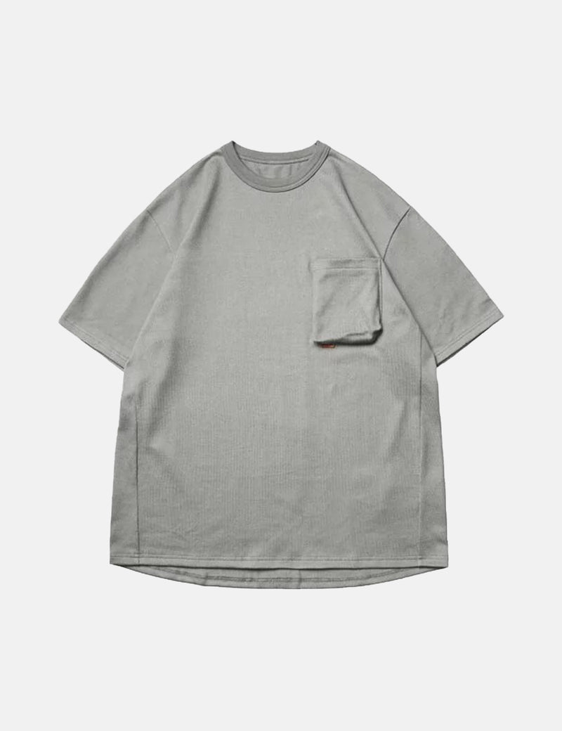 GOOPiMADE “TYPE-X” 3D Pocket T-Shirt - Light Grey