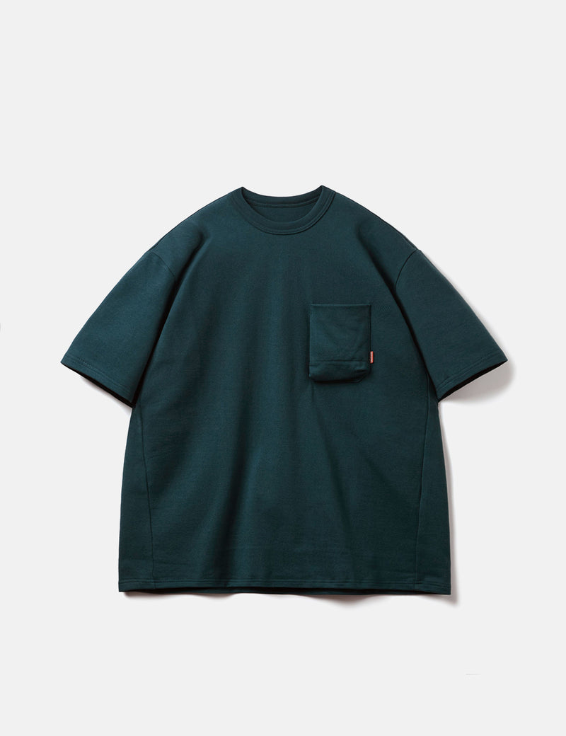 GOOPiMADE “TYPE-X” 3D Pocket T-Shirt - Turquoise Green
