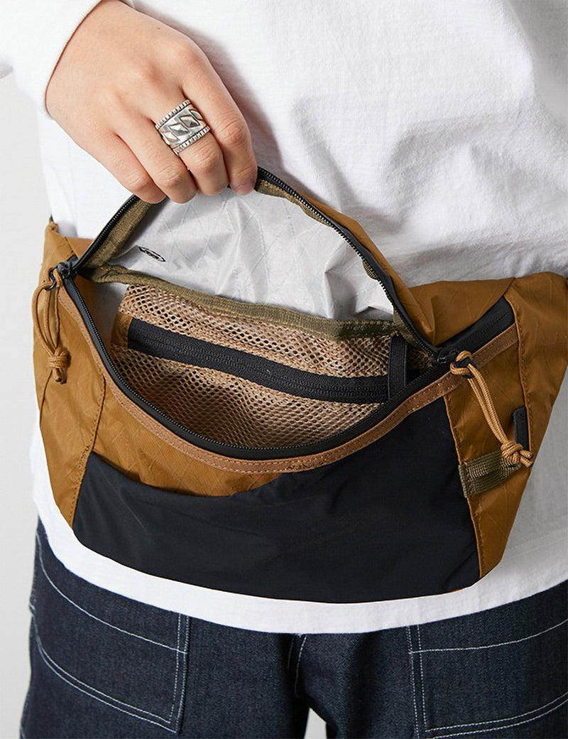 Snow Peak X-Pac Nylon Waist Bag - Brown