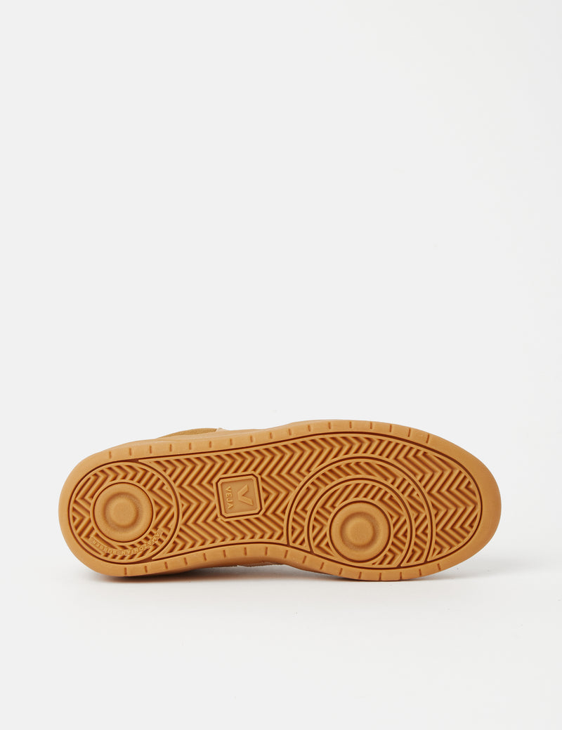 Women's Veja V-10 Suede Trainers - Camel/Desert