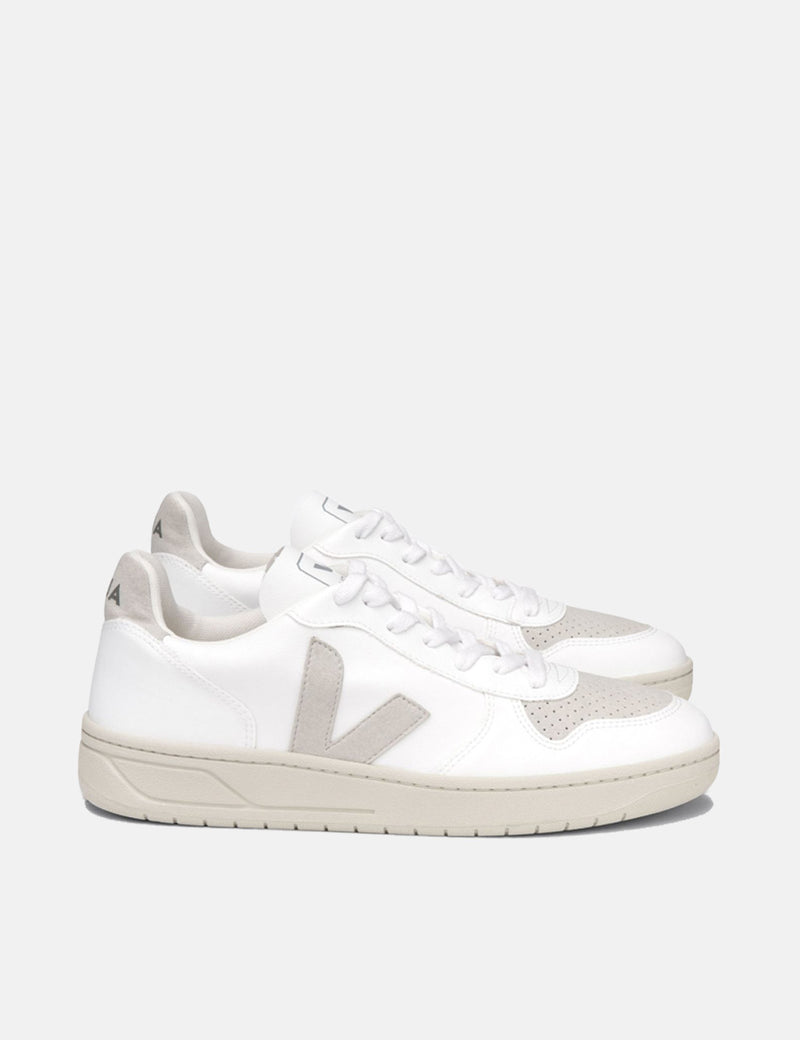 Veja V-10 CWL Trainers - White/Natural