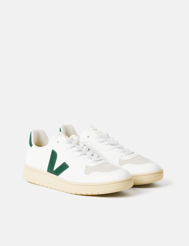 Women's Veja V-10 CWL Trainers - White/Brittany