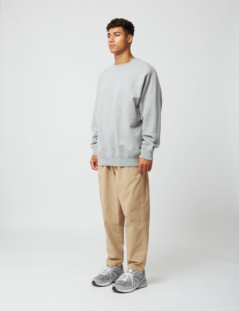 Bhode Crew Sweat (Organic/Canada Origin, 16oz) - Archive Grey