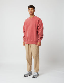 Bhode Pigment Dyed Crew Sweat (Organic/Canada Origin, 16oz) - Sahara Nights