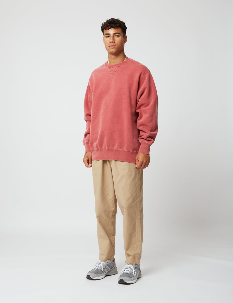 Bhode Pigment Dyed Crew Sweat (Organic/Canada Origin, 16oz) - Sahara Nights