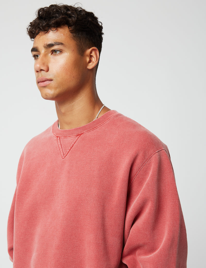 Bhode Pigment Dyed Crew Sweat (Organic/Canada Origin, 16oz) - Sahara Nights