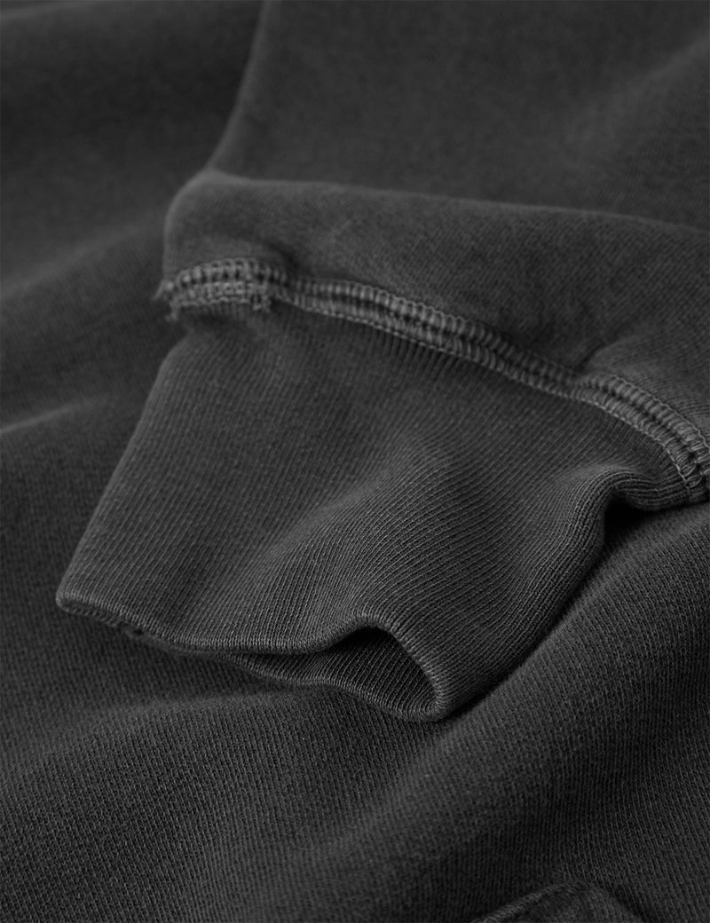 Bhode Pigment Dyed Hoodie (Organic/Canada Origin, 16oz) - Dusty Black