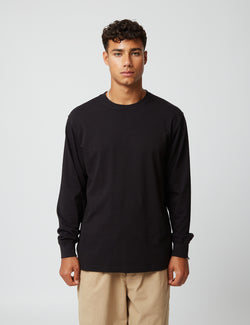 Bhode Long Sleeve T-Shirt (Organic/Canada Origin, 9oz) - Black