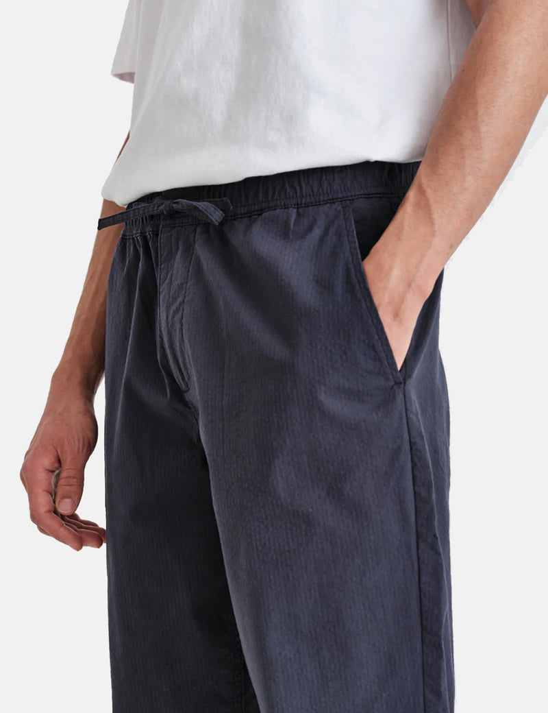 Wax London Kurt Organic Cotton Trouser (Tapered) - Navy Blue