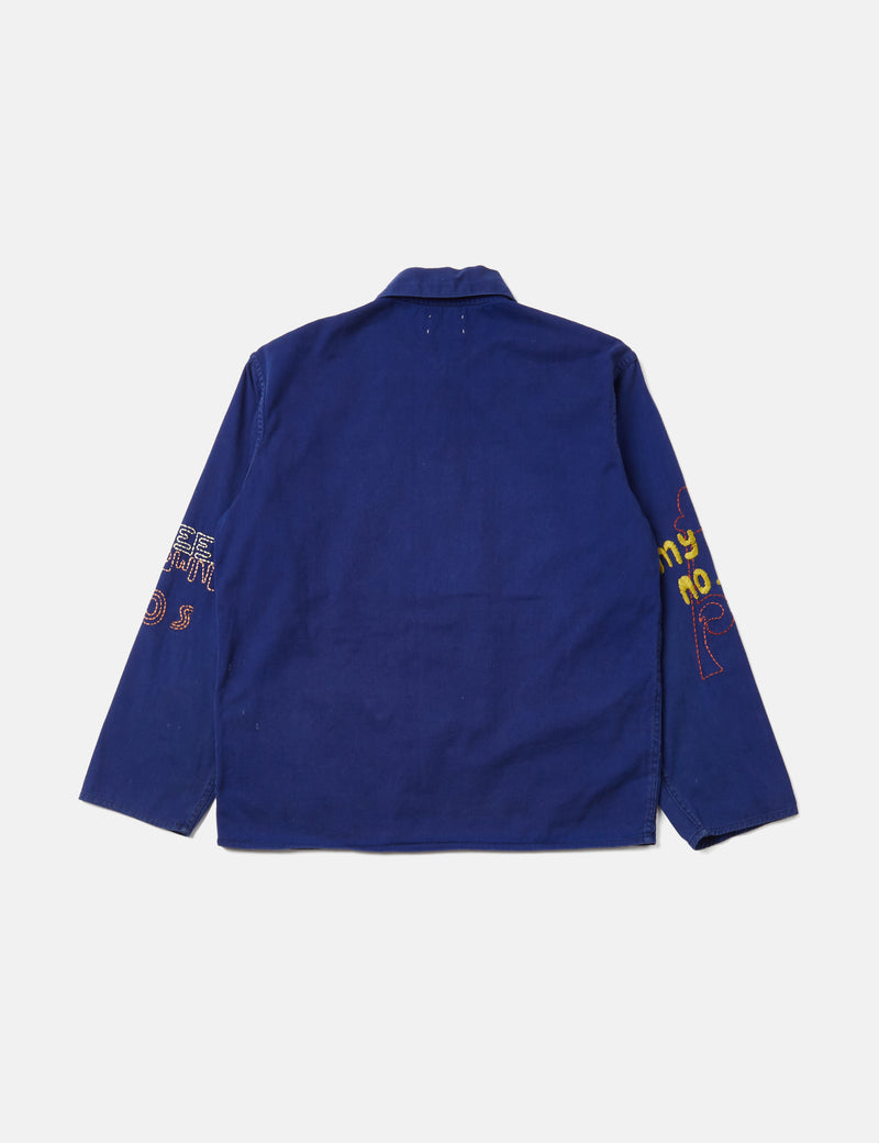 The Wolves Vintage Hand Embroidered Workwear Jacket - The Afrobeat Jacket