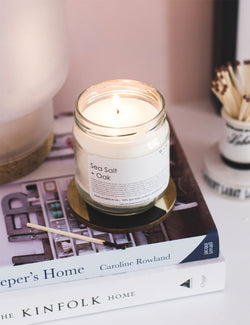 Wax + Wick Sea Salt + Oak Candle