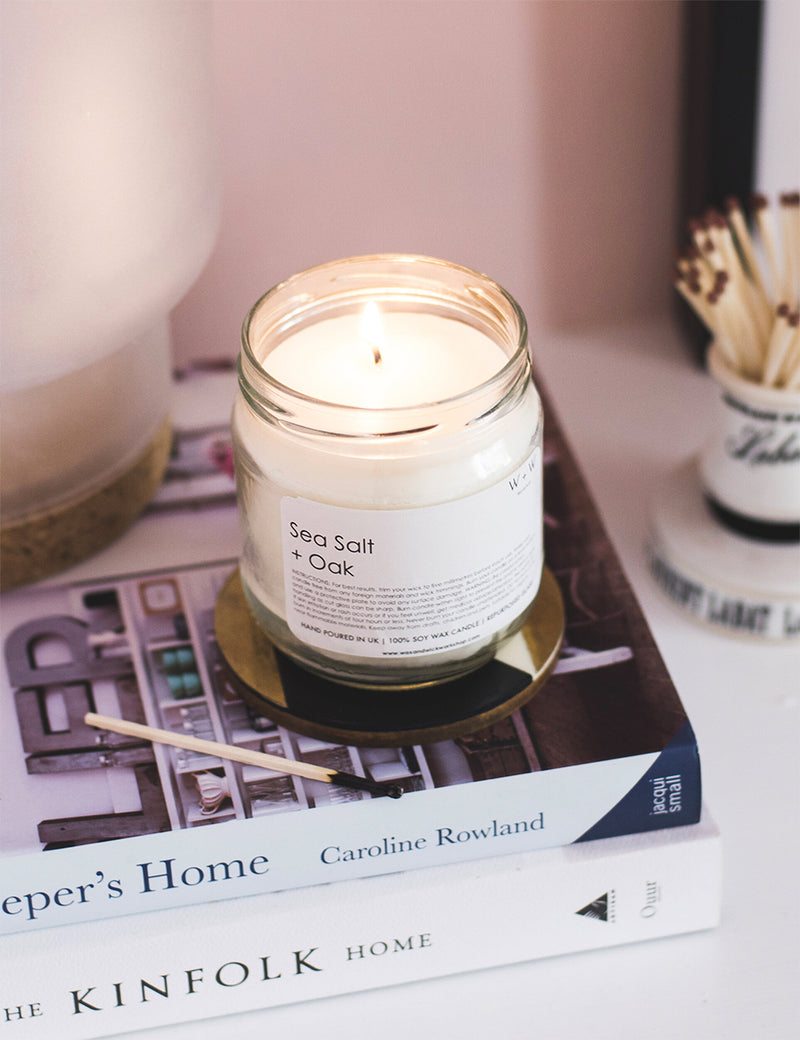 Wax + Wick Sea Salt + Oak Candle