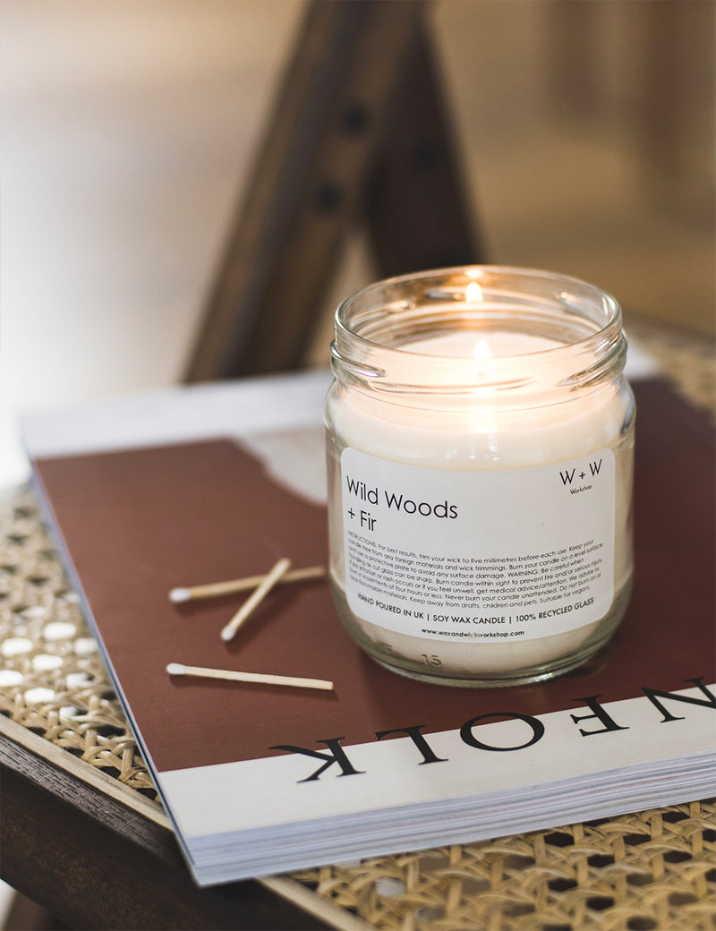 Wax + Wick Wild Woods + Fir Candle
