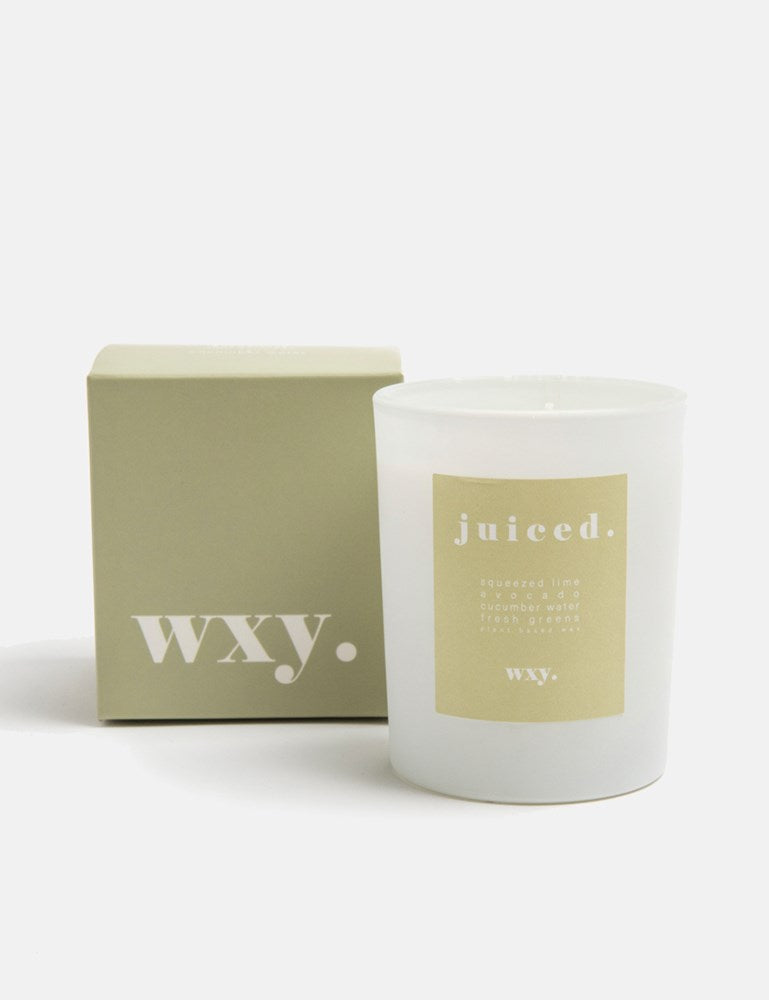 wxy. Juiced. Candle (7oz) - Lime Avocado & Cucumber Water