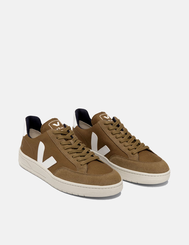 Women's Veja V-12 B-Mesh Trainers - Tent/White