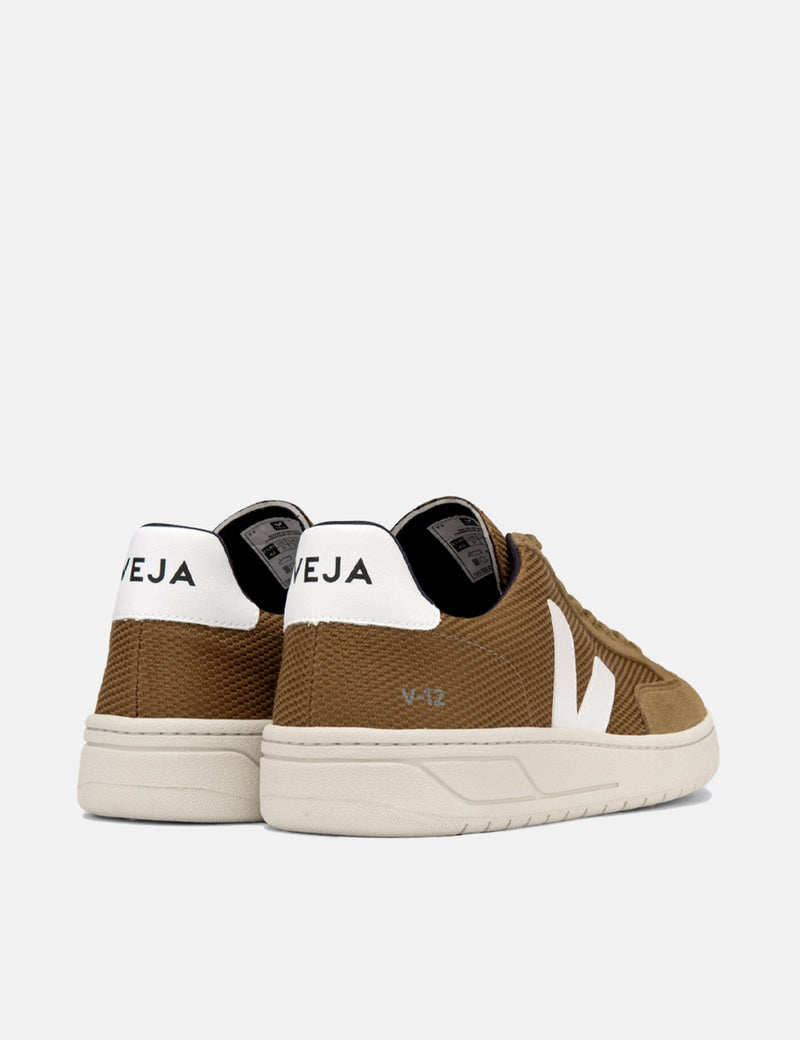 Women's Veja V-12 B-Mesh Trainers - Tent/White