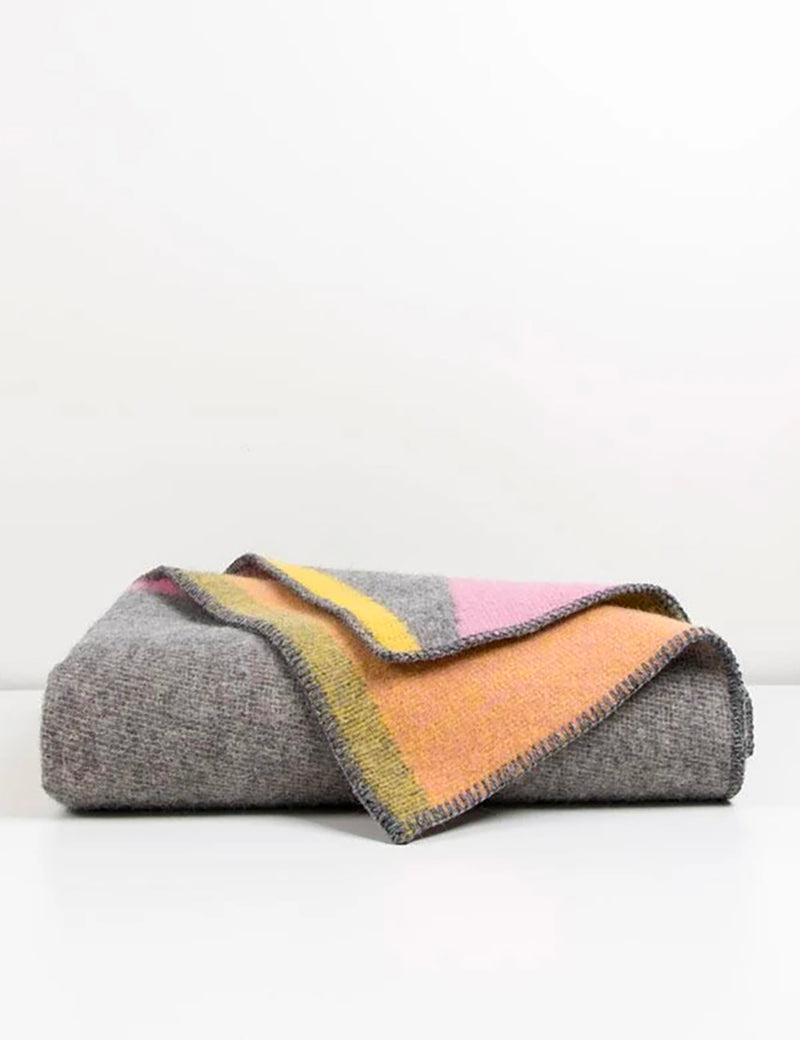 ZigZagZurich Konstructiv Wool Blanket by Michele Rondelli