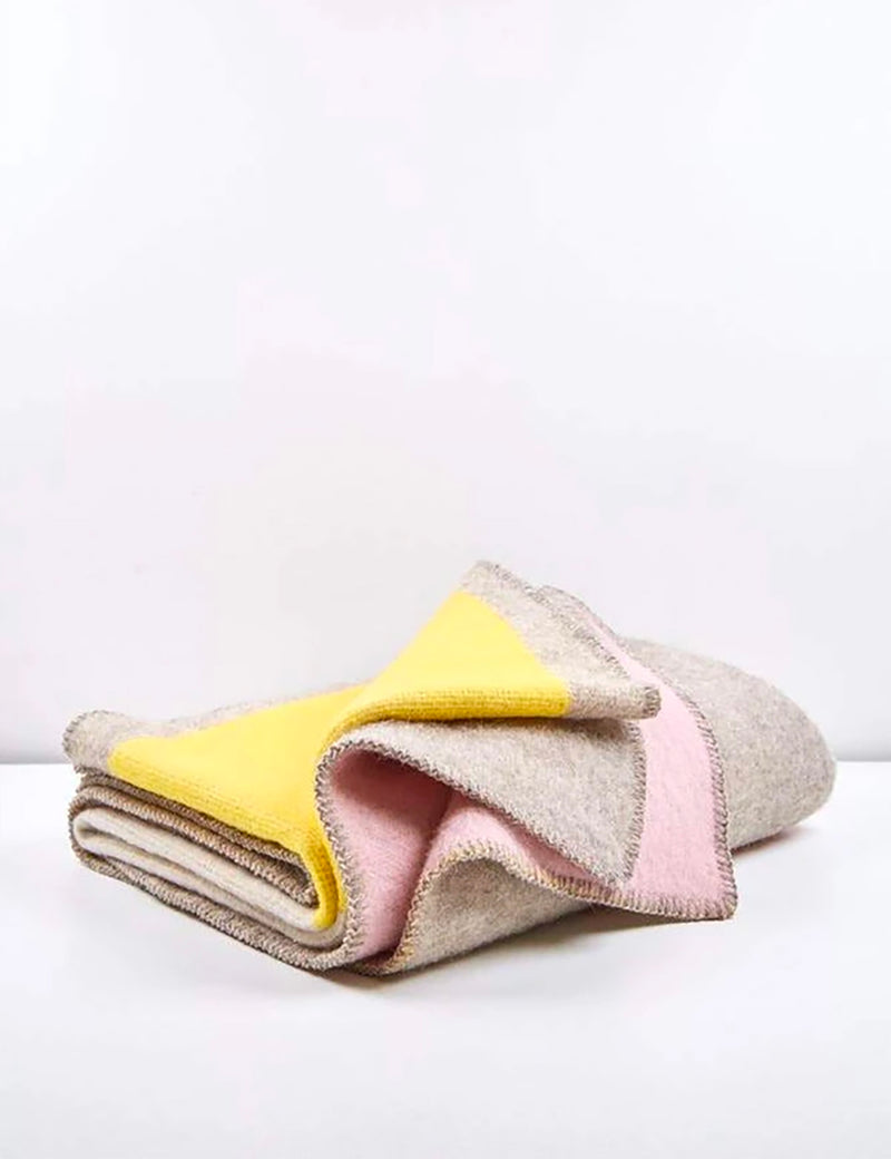 ZigZagZurich Bauhaused 3 Wool Blanket by Michele Rondelli＆Sophie Probst