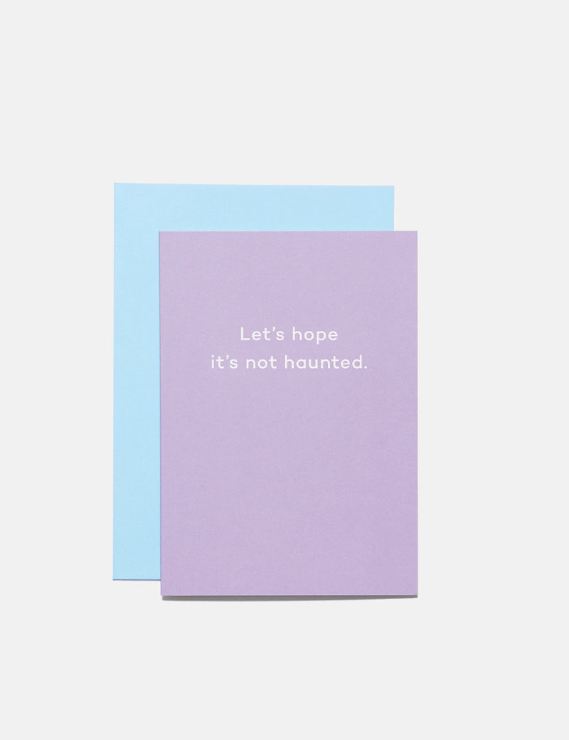 Mean Mail Let's Hope It's Not Haunted - Card
