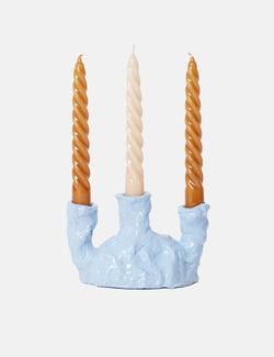 The Ceramic Room x Article Triple Candle Holder - Blue
