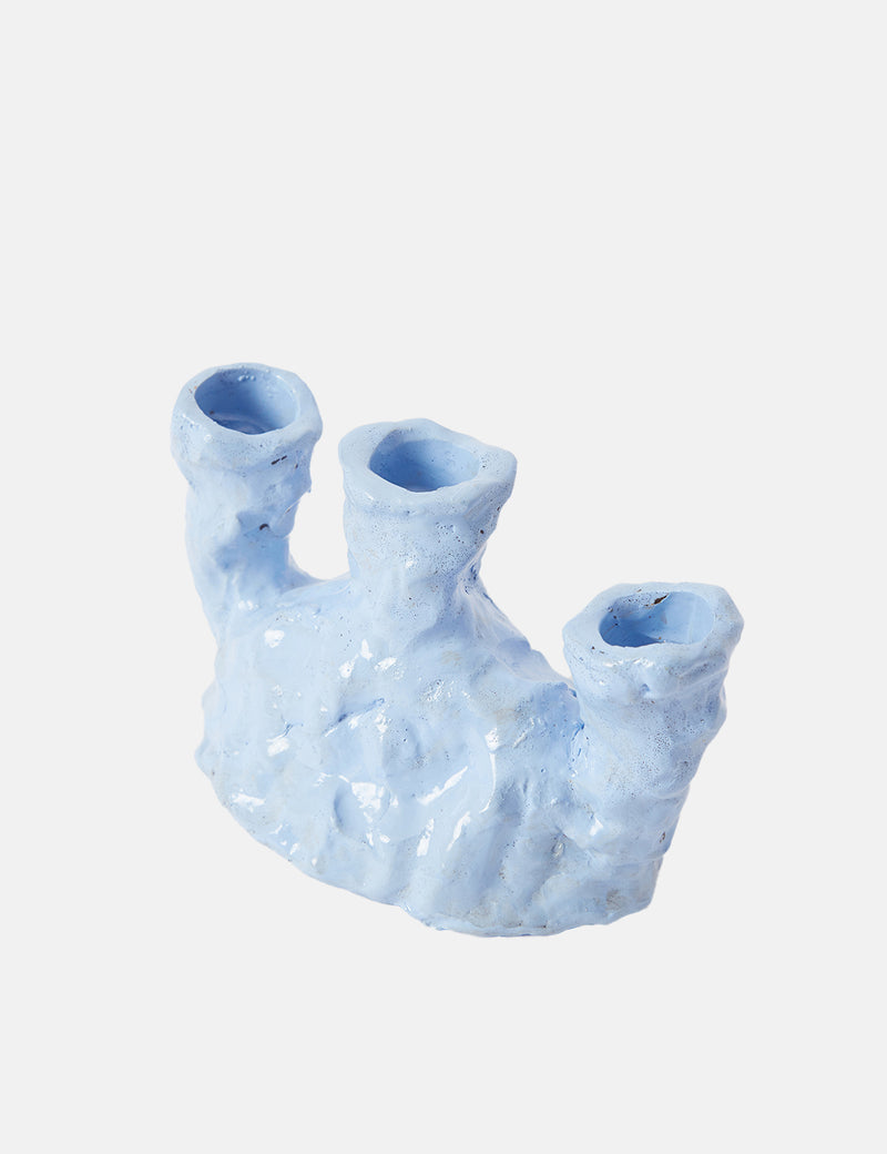The Ceramic Room x Article Triple Candle Holder - Blue